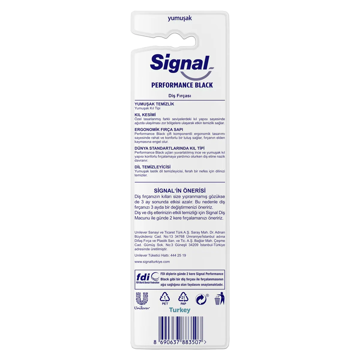 Signal Performance Black Zahnbürste 1+1