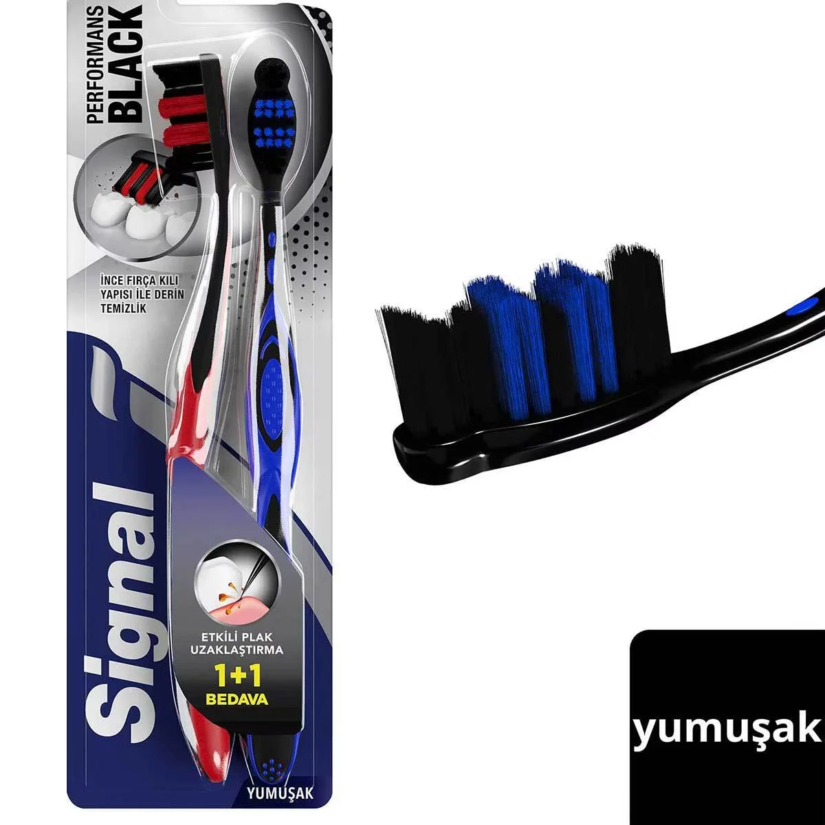 Signal Performance Black Zahnbürste 1+1