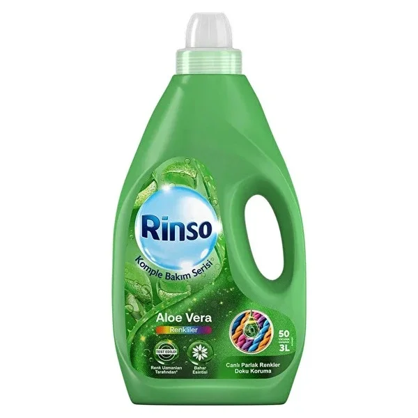 Rinso Liquid Detergent Complete Care Series Aloe Vera Colors 3 lt