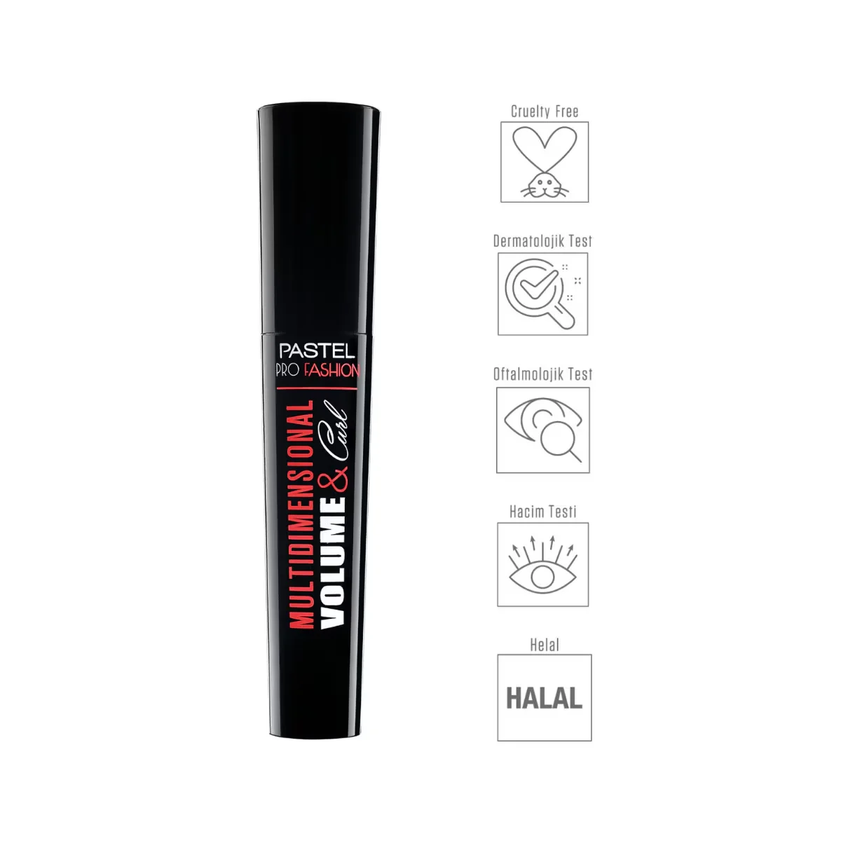 Pastel Profashion Multidimensional Volume&curl Mascara