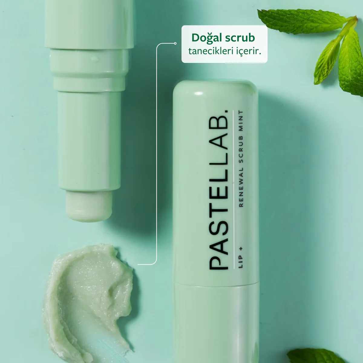 Pastellab Mint Lippenpeeling - Peelen, Hydratisieren &amp; Revitalisieren der Lippen