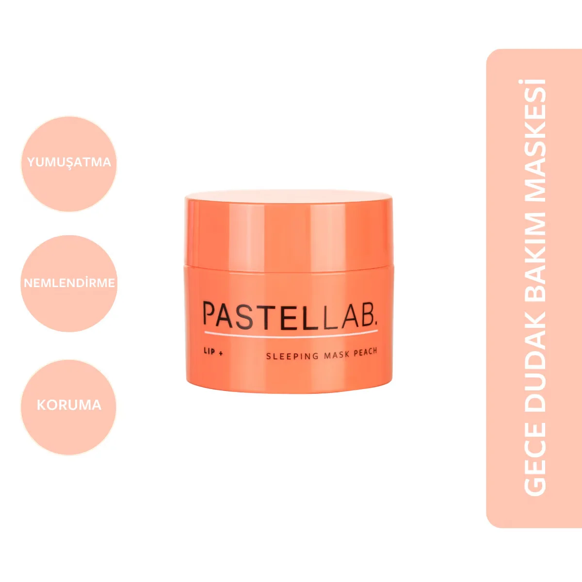 Pastellab. Lip Sleeping Mask Lip Care Mask Peach