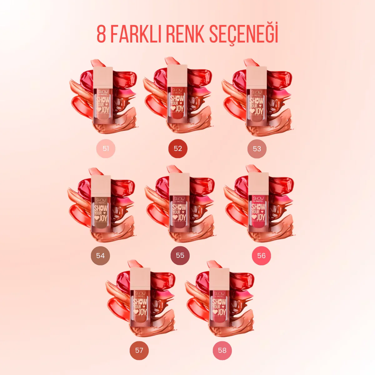 بلوش سائل 52 من شو باي باستيل Show by Pastel