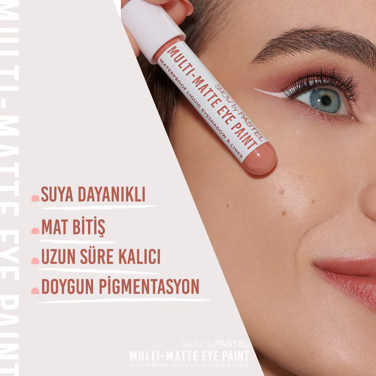 Pastel Show By Multi Matte Eye Paint - Matte Liquid Eyeshadow and Eyeliner No: 80