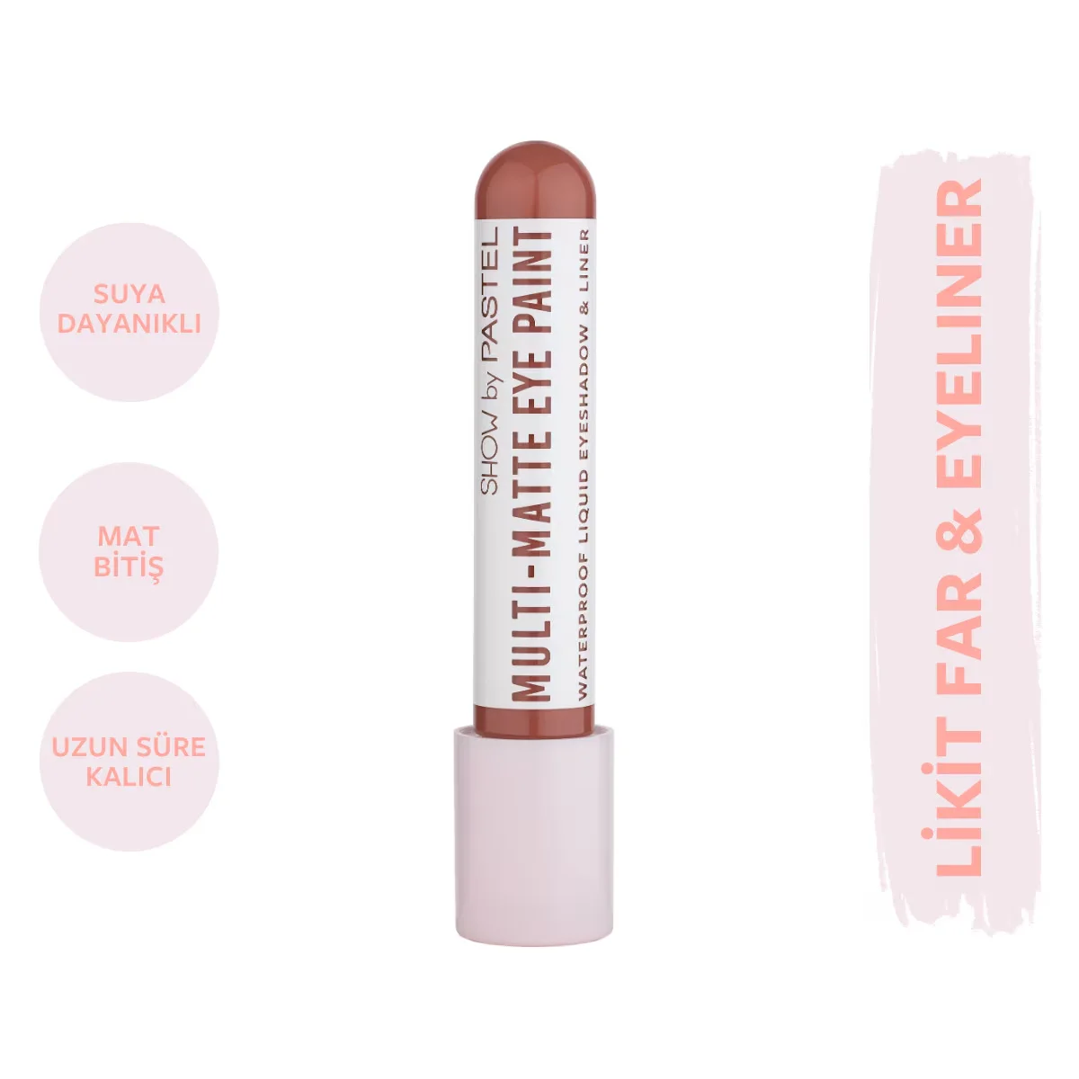 Show By Pastel Multi-matte Eye Paint Waterproof Eyeshadow &amp; Liner Waterproof Matte Liquid Eyeshadow And Eyeliner 85 count Less