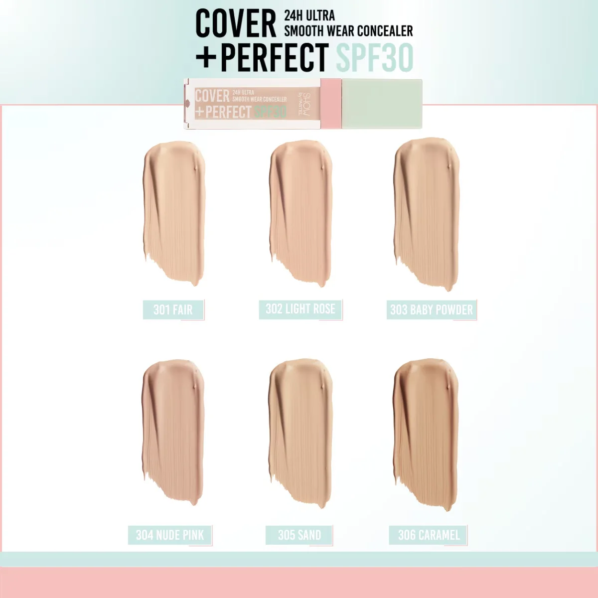 Show By Pastel Cover+perfect Concealer Spf30 ultra Concealer 305 sand
