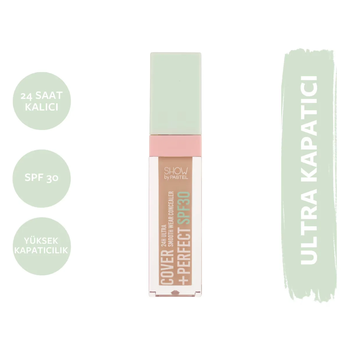 Show By Pastel Cover+perfect Concealer Spf30 ultra Concealer 306 caramel