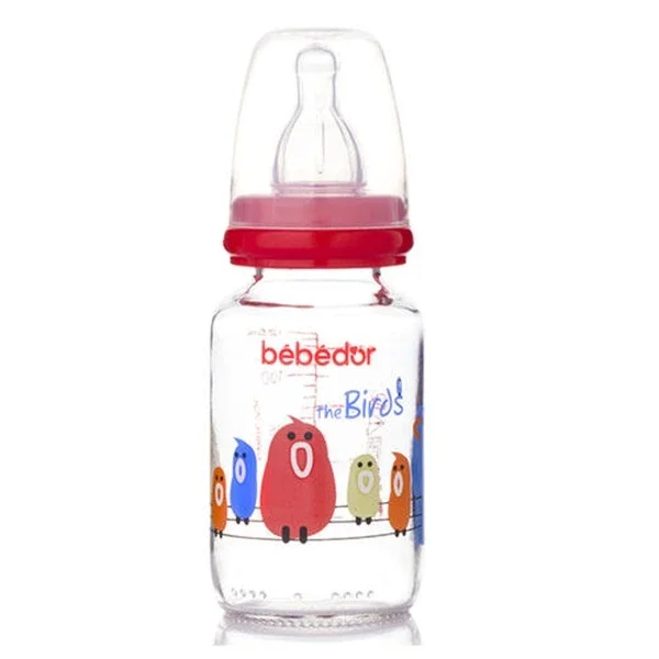 Bebedor Patterned Glass Baby Bottle 125 ml
