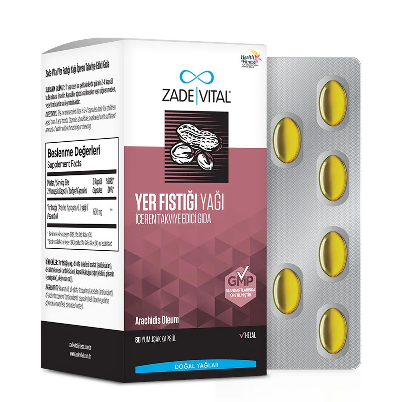 Zade Vital Peanut Oil 60 soft Box Capsules