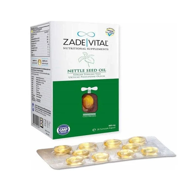 Zade Vital Nettle Seed Oil 800 mg 60 soft Capsules