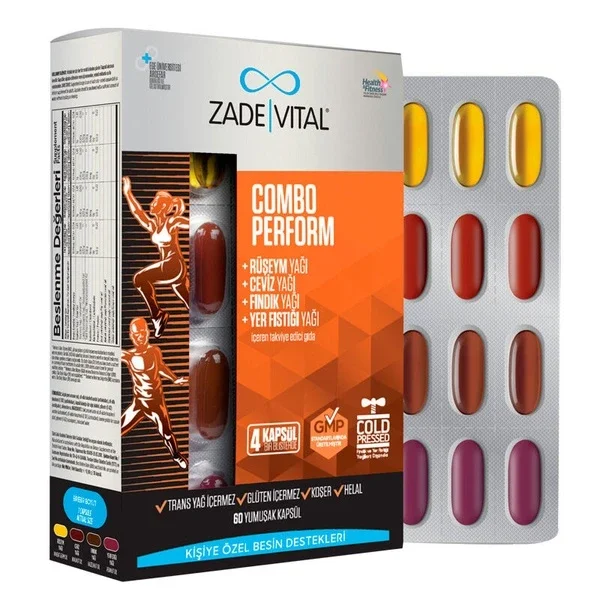 Zade Vital Combo Perform 1000 mg 60 soft Capsules