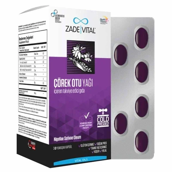 Zade Vital Black Cumin Oil 30 soft Capsules