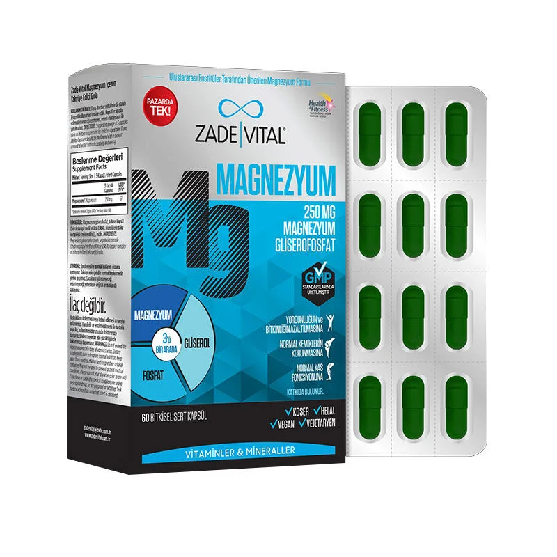 Магний 250 мг 60 капсул от Zade Vital