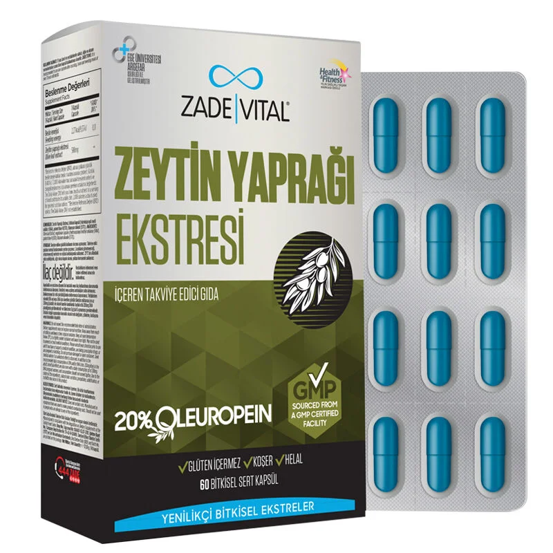 Zade Vital Olive Leaf Extract 60 capsules