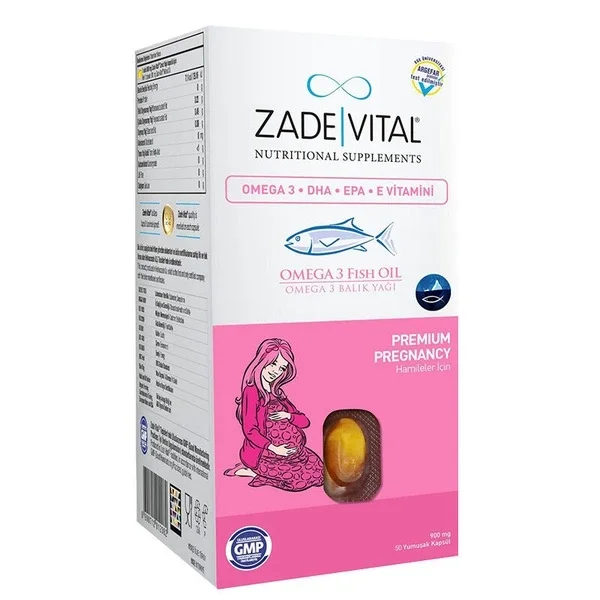 Zade Vital Omega 3 fish Oil 50 capsules