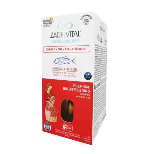 Zade Vital Omega 3 fish Oil 50 soft Capsules