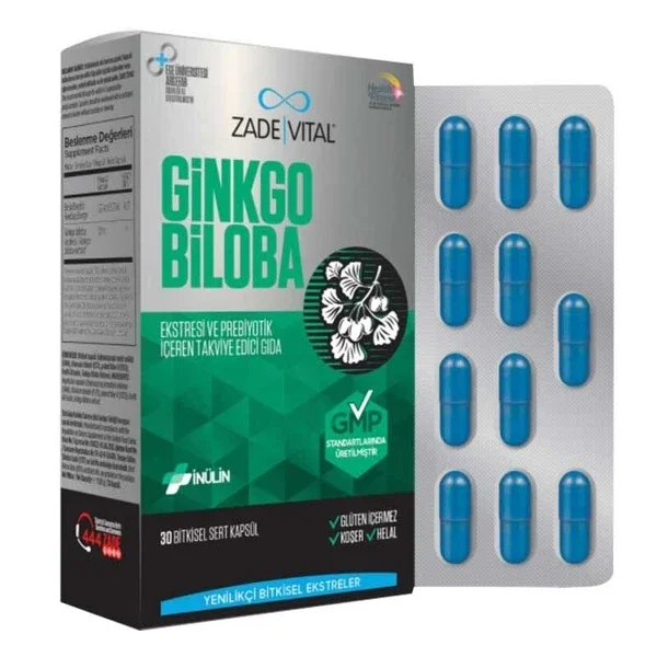 Zade Vital Ginkgo Biloba Extract 30 capsules