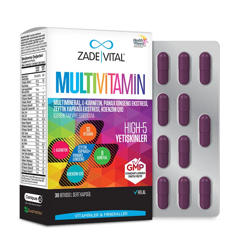 Мультивитамины Zade Vital 30 растительных капсул