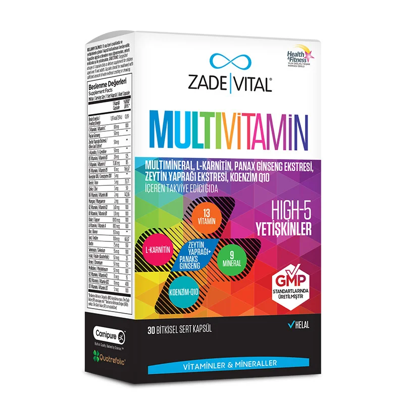 Мультивитамины Zade Vital 30 растительных капсул
