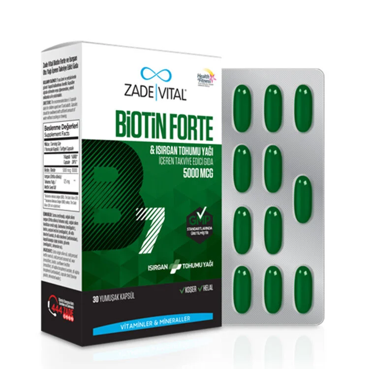Zade Vital Biotin Forte: 30 Weichkapseln