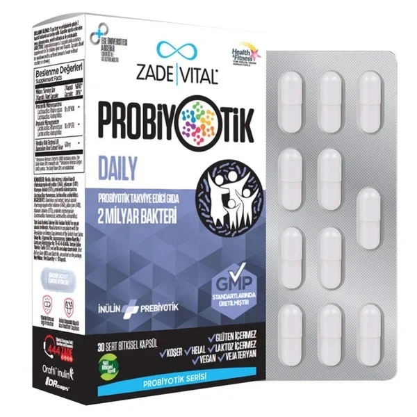 Zade Vital Probiotic Daily 30 herbal Capsules