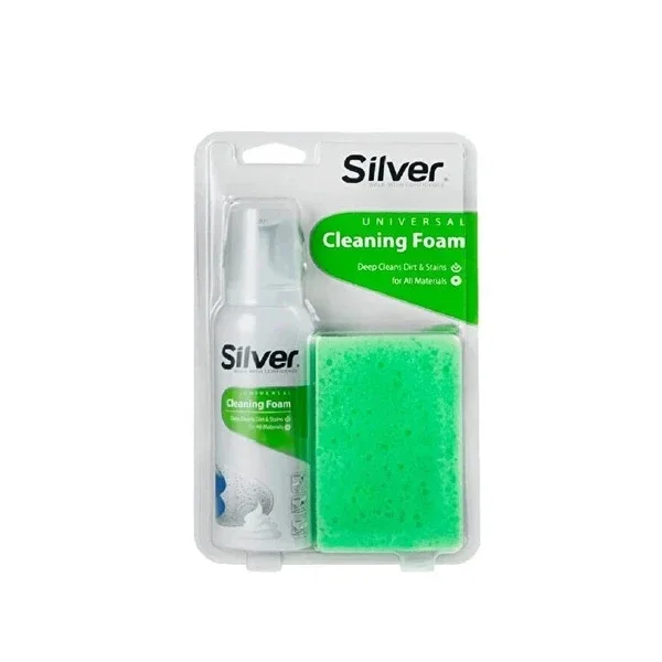 Silver Shoe Cleaning Foam Sponge 125 ml