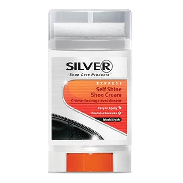 Silver Vidali Cream Shoe Polish Black 50 ml