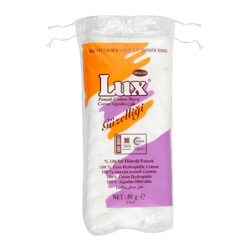 Lux 100% Pure Hydrophilic Cotton 50 gr