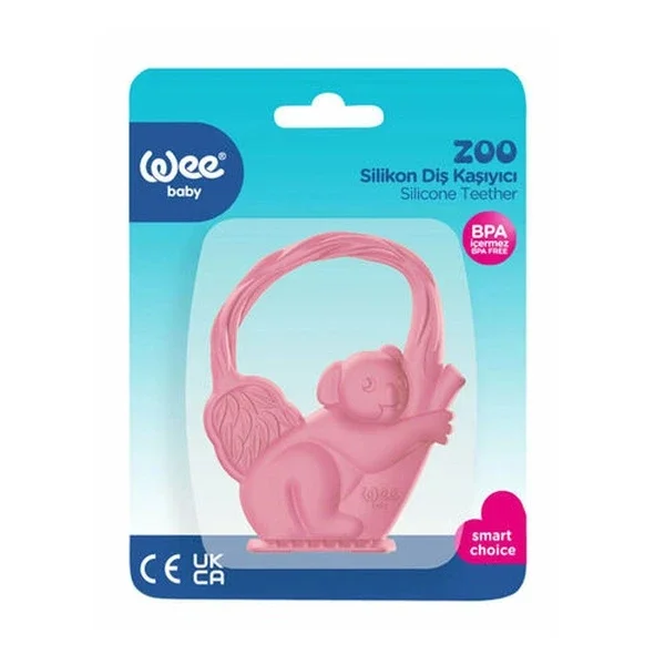 Wee Baby Zoo Silicone Teething Toy - Safe & Soft Relief