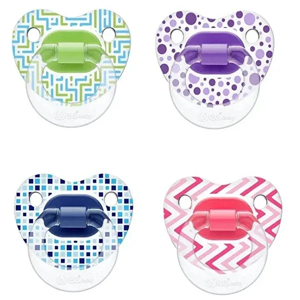 Wee Baby Transparent Patterned Palate Pacifier No:3 1 pcs