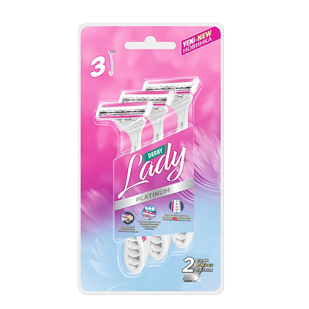 Бритва для женщин Derby Lady Platinum 3 шт.