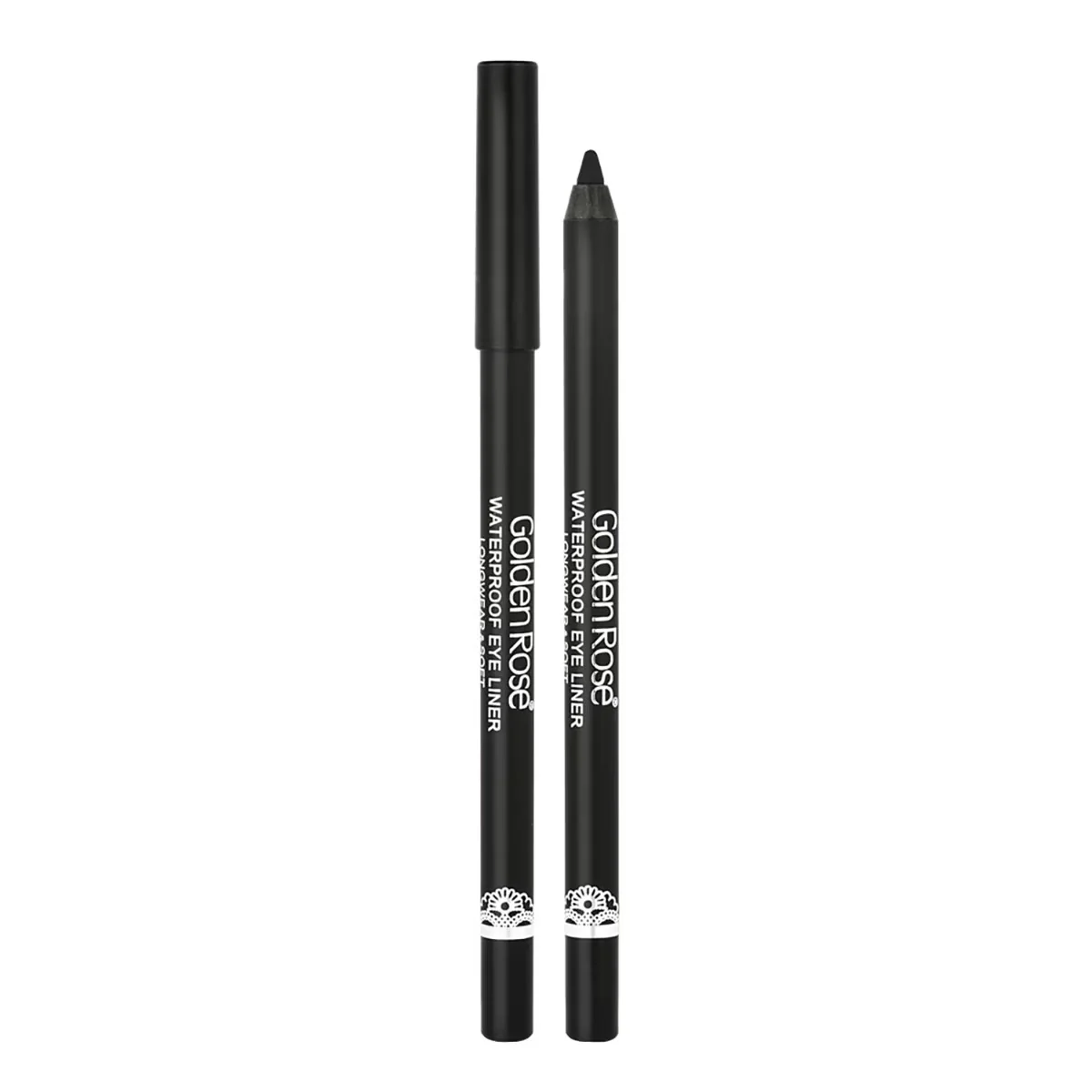 Golden Rose Waterproof Eyeliner Eye Pencil Ultra Black Longwear & Soft
