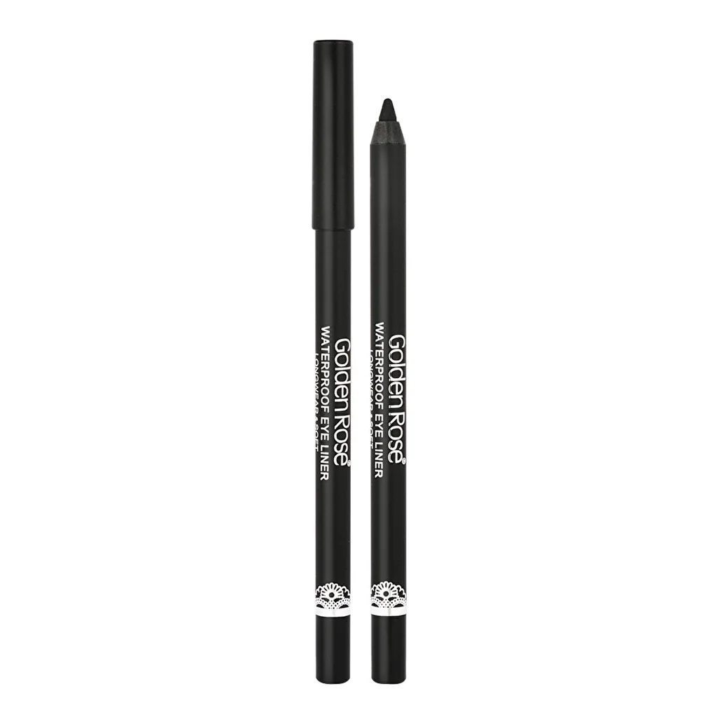 Golden Rose Waterproof Eyeliner Eye Pencil Ultra Black Longwear & Soft