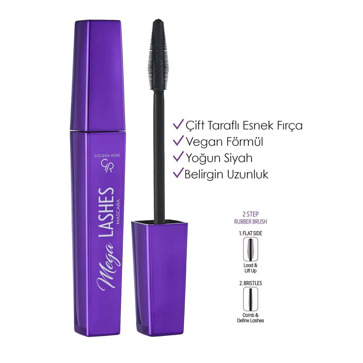 Тушь для ресниц Mega Lashes от Golden Rose