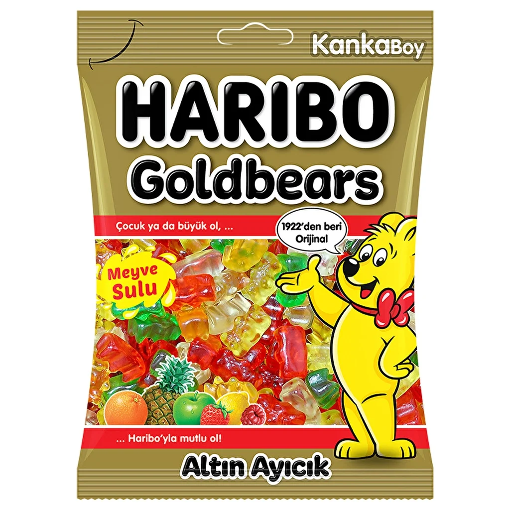 Haribo Gold Bear Mixed Soft Candy With Fruit Juice 80 gr