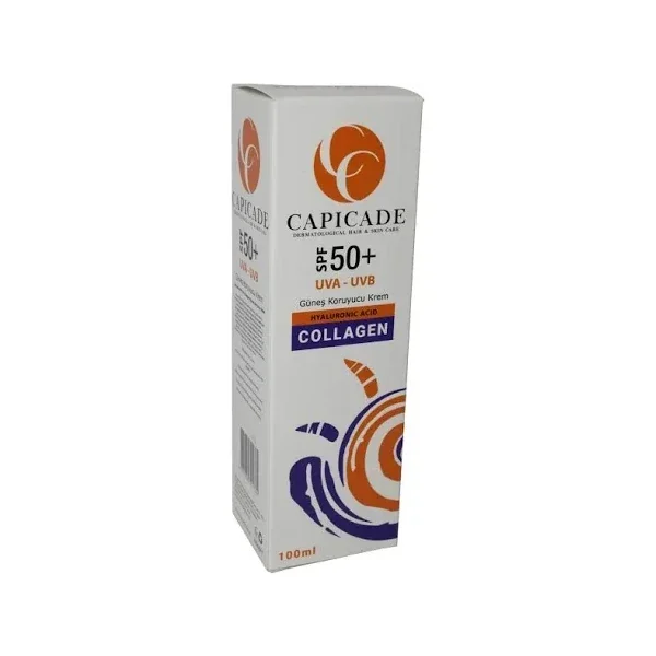 Capicade SPF 50+ Collagen Sunscreen Cream – 100ml Protection