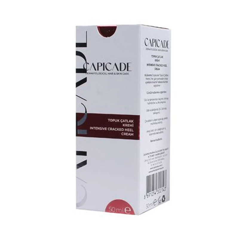 Capicade Fersenrisscreme 50ml - Feuchtigkeitsspendende Reparaturformel