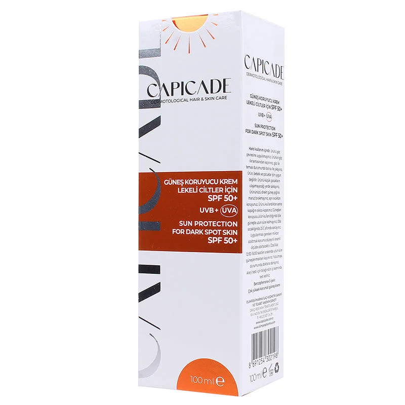 Capicade Spf50+ Sunscreen Cream For Blemished Skin 100 ml