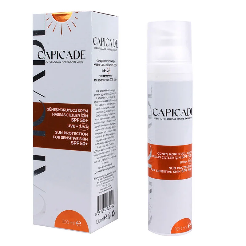 Capicade Spf 50+ Sunscreen Cream For Sensitive Skin 100 ml