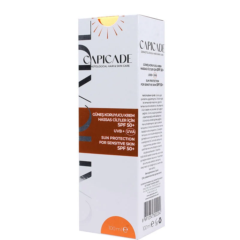 Capicade Spf 50+ Sunscreen Cream For Sensitive Skin 100 ml
