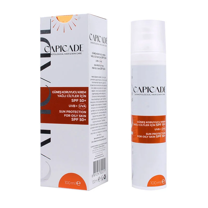 Capicade Spf50+ Sunscreen Cream 100 ml - Irregular And Oily Skin