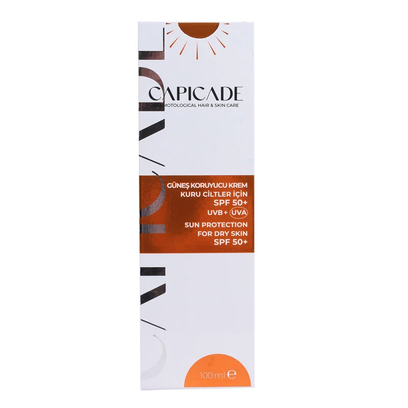 Capicade Spf50+ Sunscreen Cream For Dry Skin 100 ml