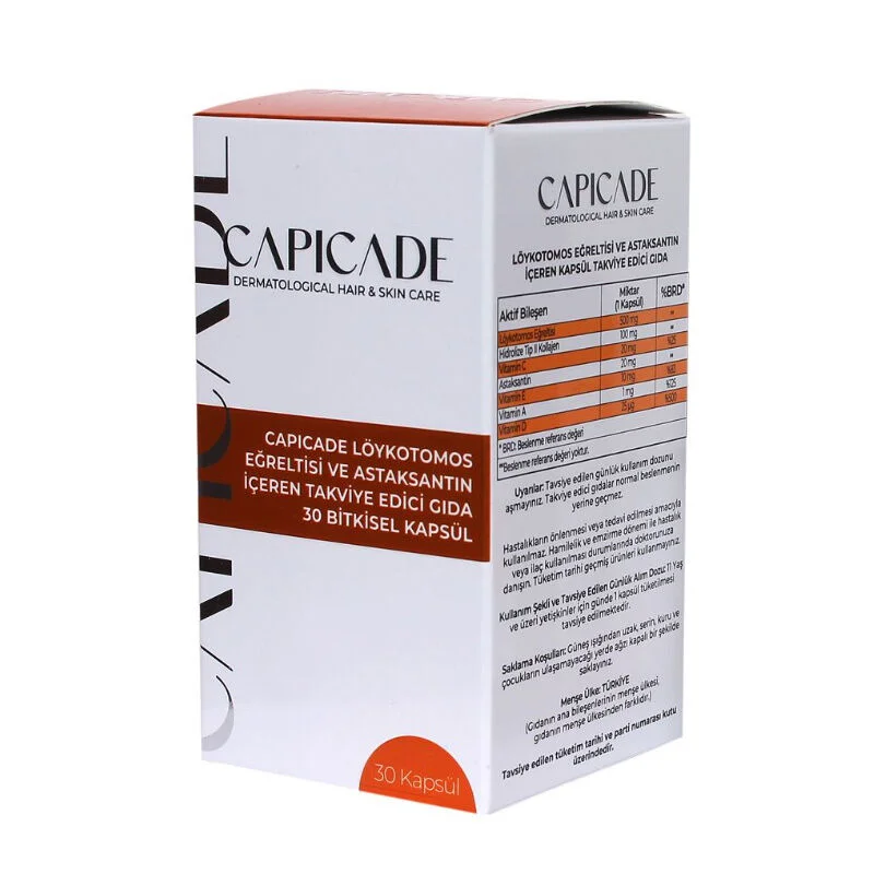Capicade Loykotomos Fern And Astaxanthin Supplementary Food 30 capsules