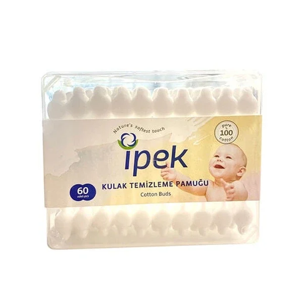 İpek Silk Baby Ear Cleaning Cotton 60 pcs