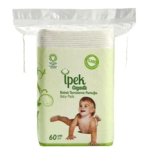 İpek Organic Baby Cleaning Cotton 60 pcs
