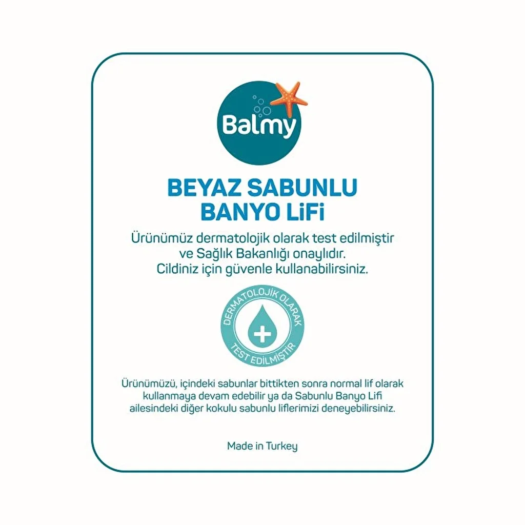 Balsamierende Seifen-Bade-Luffa - Weißer Seifenduft, 10-15 Anwendungen