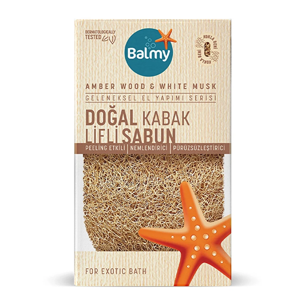 Balmy Natural Pumpkin Fiber Soap Amber