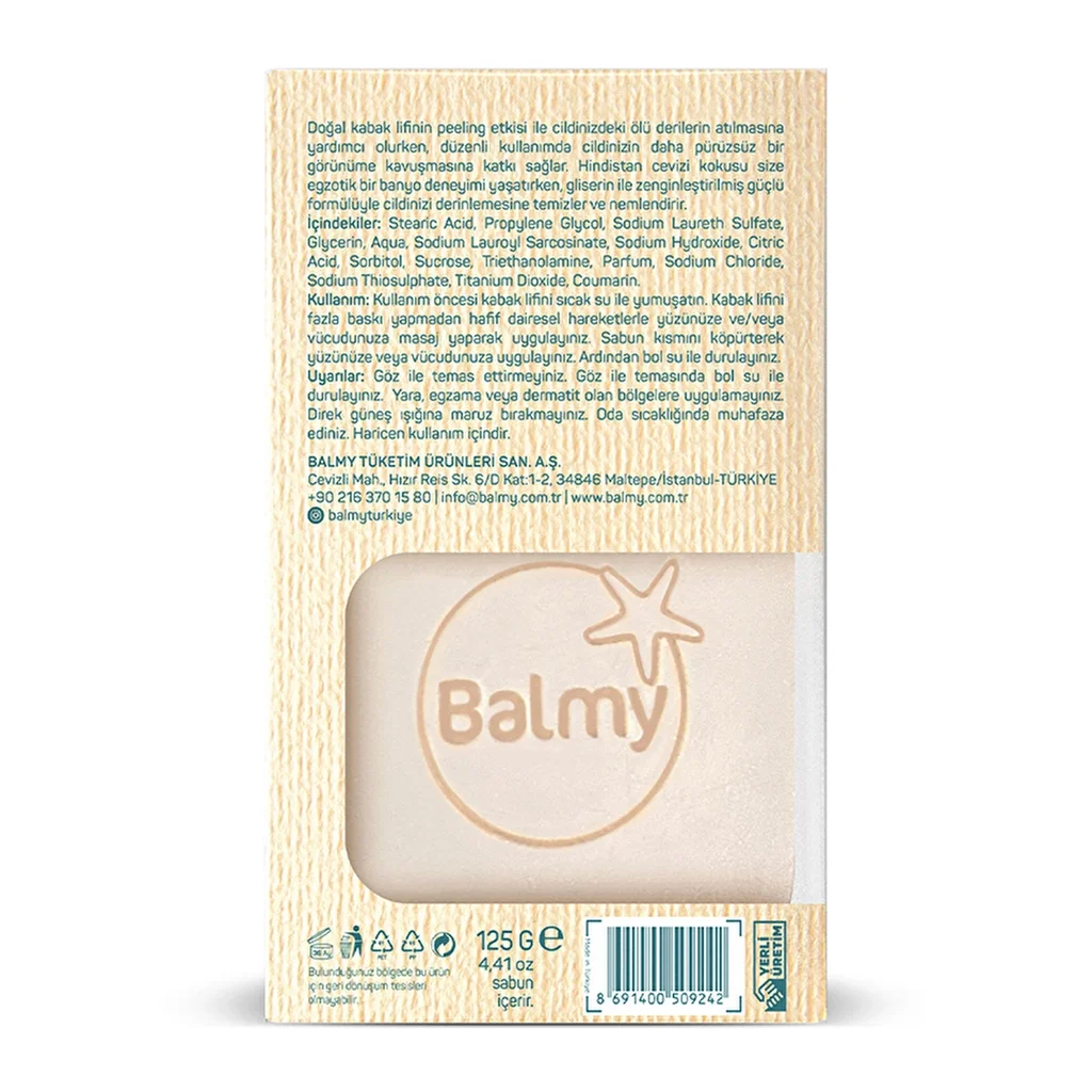 Мыло с волокном тыквы Balmy Natural Fresh Coco