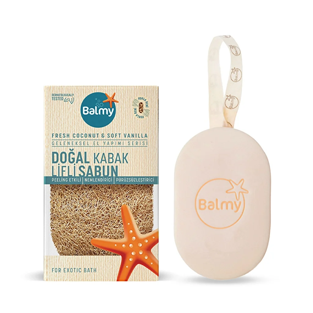Balmy Natural Pumpkin Fiber Soap Fresh Coco