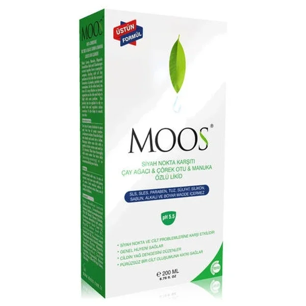 Moos Tea Tree & Black Cumin Face Wash Gel for Blackheads 200ml